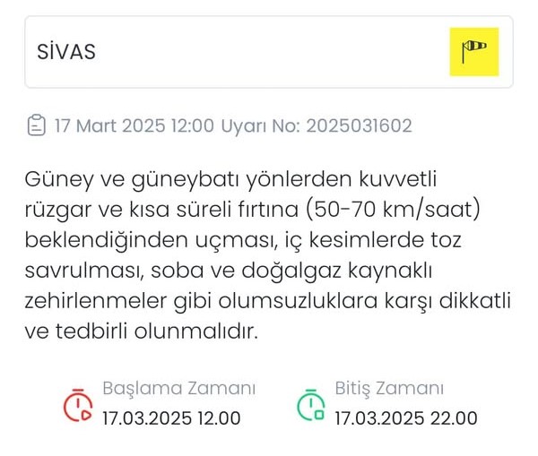 17  mart 2025 Meteorolojik Duyuru-radyobora