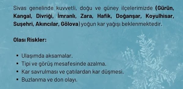 sivas ta kar alarmı-radyobora