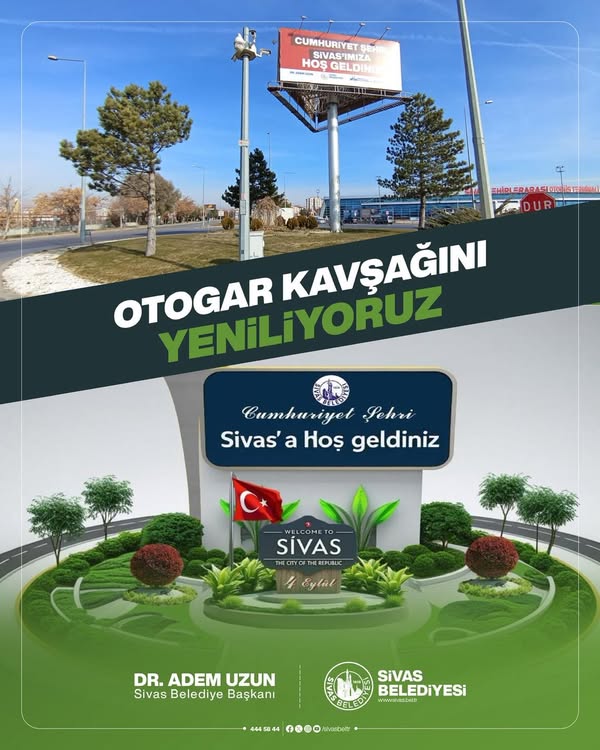 Sivas’a yakışır yeni totem geliyor-sivas gazet haber -radyo bora