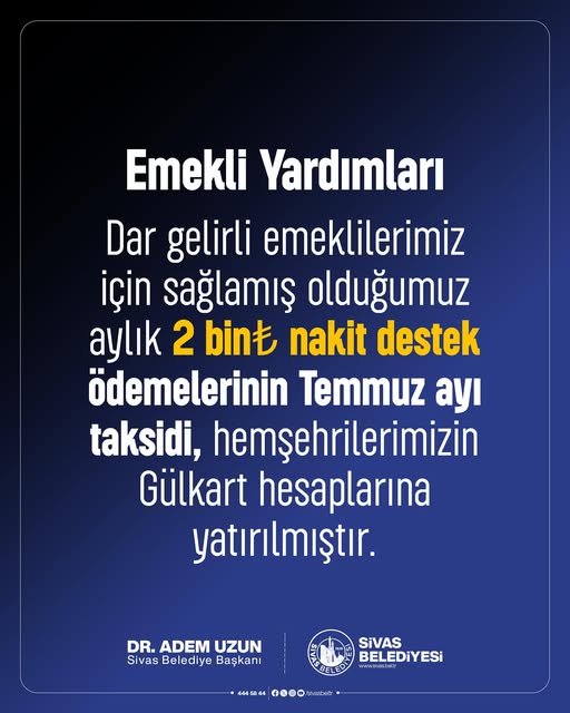Sivas Belediyesinden Dar Gelirli Ailelere Destek Başladı -sivas gazete haber-radyo bora