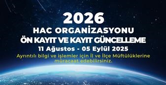 2026 Diyanet İşleri Bakanlığı Hac ve Ümre Kayıt Günceleme -SİVAS GAZETE HABER -RADYO BORA
