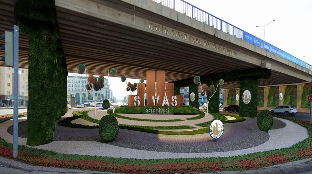 Sivas'ta Artık Kavşaklar Hem Renkli Hem Daha Çevreci...SİVASGAZETEHABER-RADYOBORA