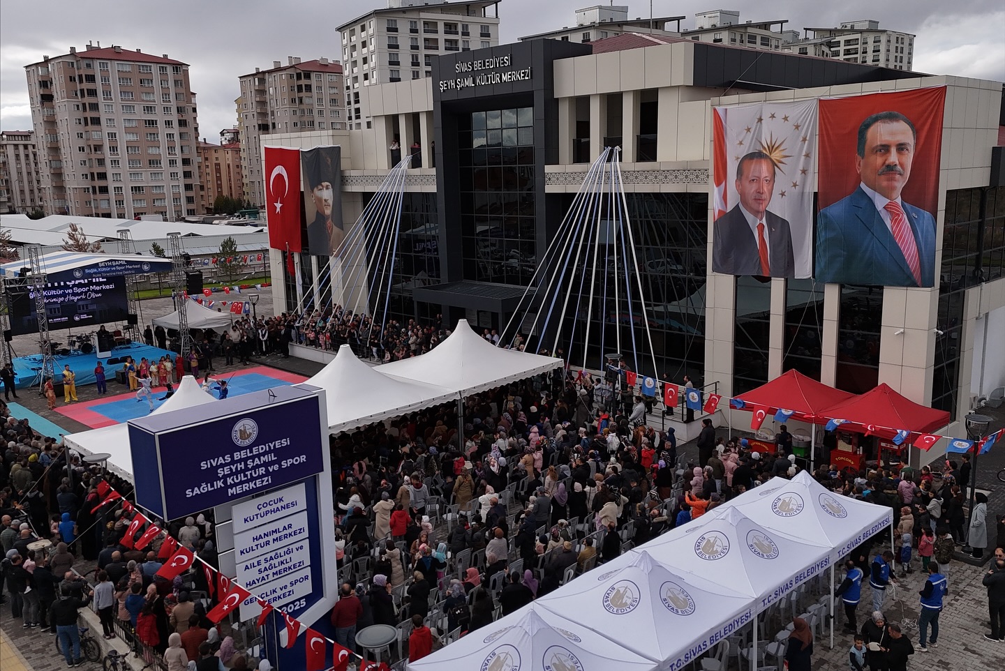 Şeyh Şamil Sağlık, Kültür ve Spor Merkezi Hizmete Açıldı..SİVASGAZETEHABER RADYOBORA