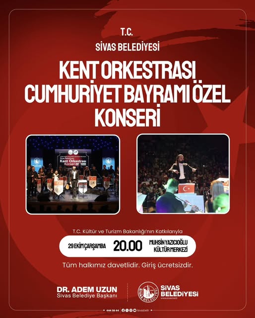 Sivas'ta Cumhuriyetimizin 102. Yılı Coşkusunu Birlikte Yaşıyoruz SİVASGAZETEHABER RADYOBORA