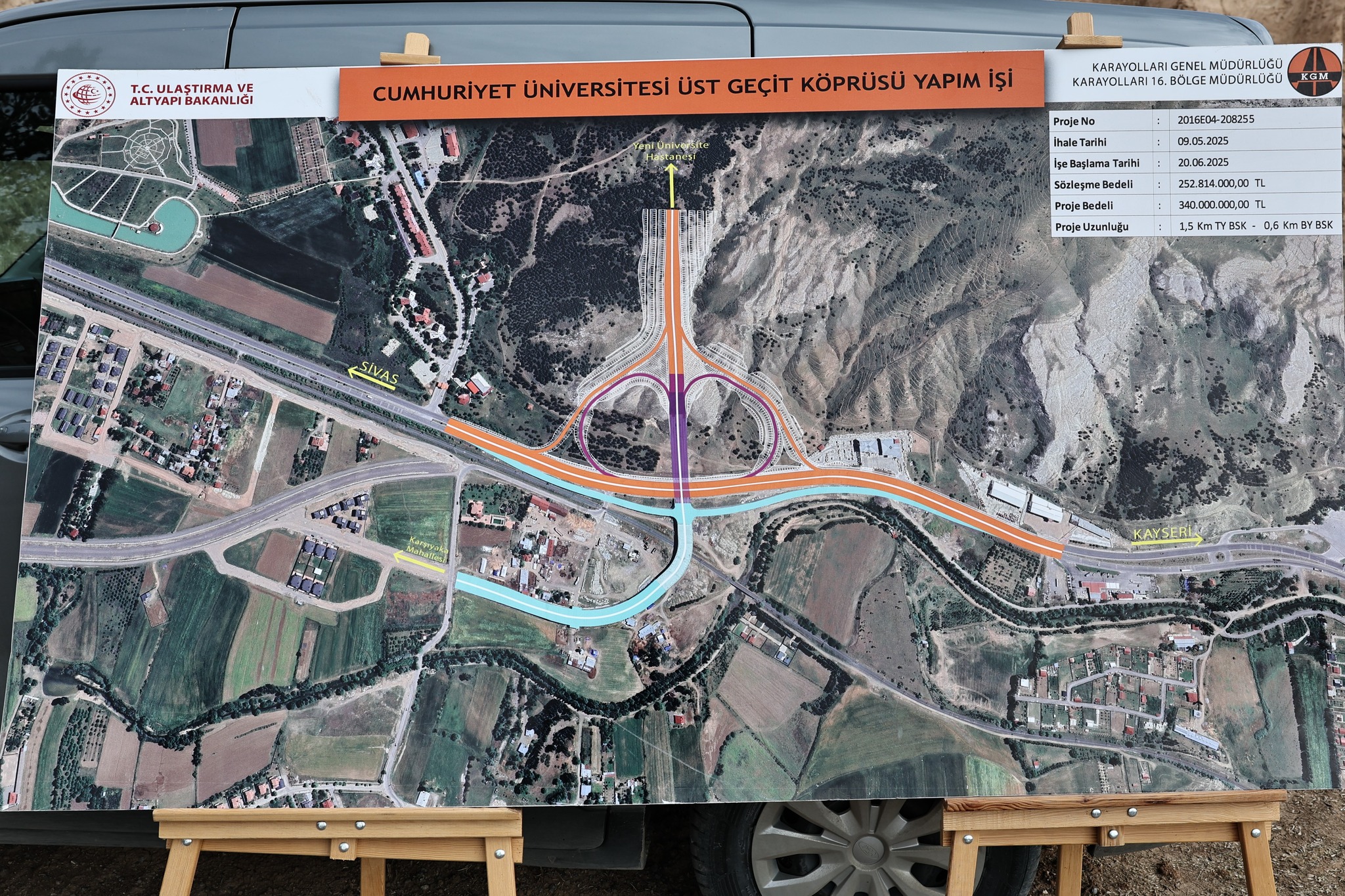 cumhuriyet üniversitesi üst geçit köprü yapma sivasgazetehaber radyobora
