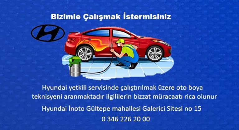 hyundai eleman ilanı