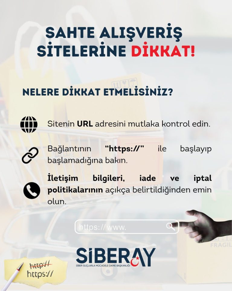 Sahte Site Dolandırıcılığına dikkat! SİVASGAZETEHABER RADYOBORA