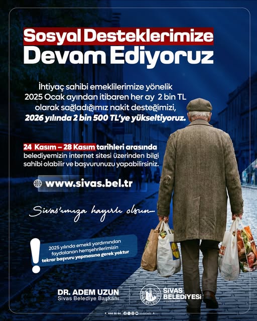 Sivas Belediyesinden Dar Gelirlilere Yardım sivasgazetehaber radyobora