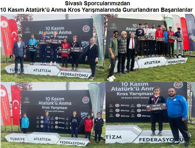 Sivaslı Sporcularımızdan 10 Kasım Atatürk’ü Anma Kros Yarışmalarında Gururlandıran Başarılarılar  sivasgazetehaber radyobora