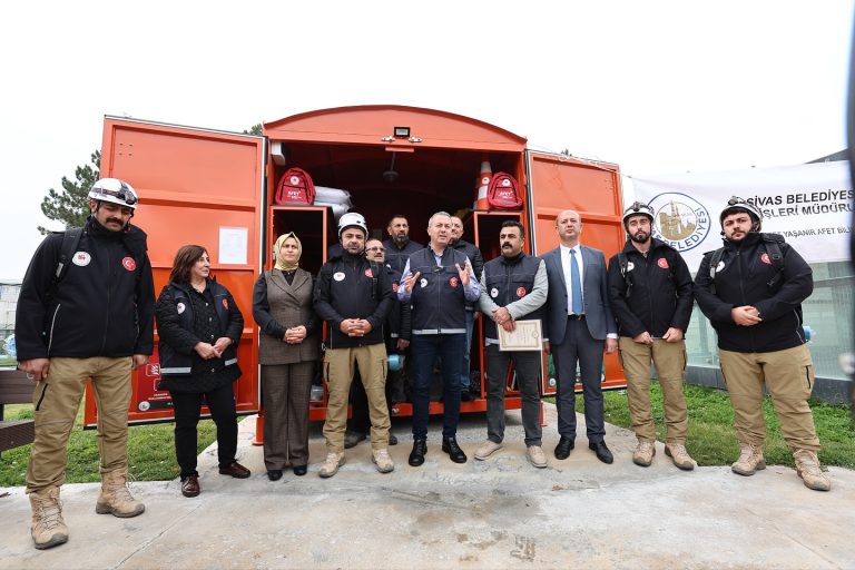 Sivas’ta Afet Konteyneri Uygulaması Başladı sivasgazetehaber radyobora
