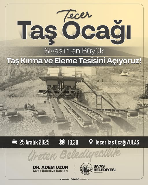 Birlikte üretiyor, birlikte büyüyor, şehrimiz için durmadan çalışıyoruz sivasgazetehaber radyobora