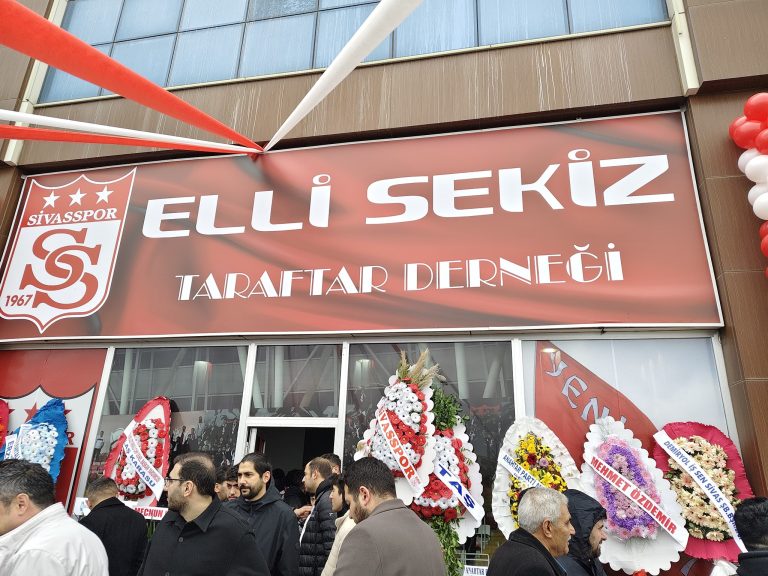 Sivas'ta Elli Sekiz Taraftar Derneği hizmete açıldı. sivasgazetehaber radyobora