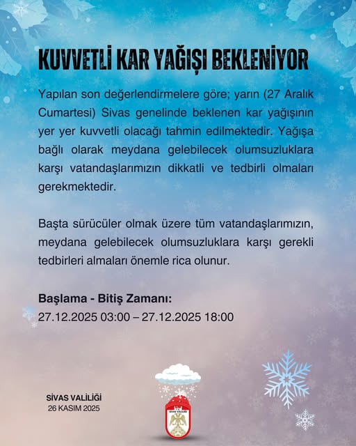 Sivas'ta Kuvvetli Rüzgar sivasgazetehaber radyobora