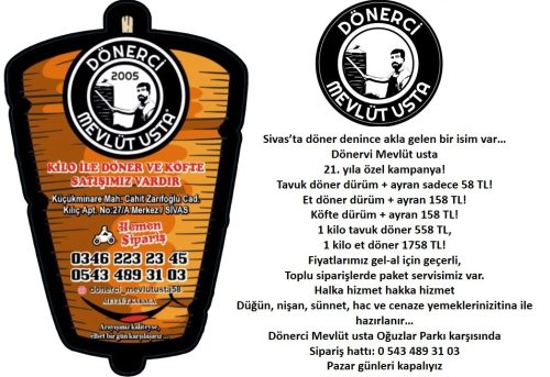 Dönerci Mevlüt Ustadan 21. Yıl Kampanya sivasgazetehaber radyobora