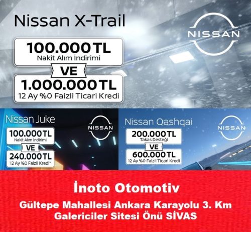 İnoto Otomotiv NİSSAN  SİVASGAZETEHABER RADYOBOA
