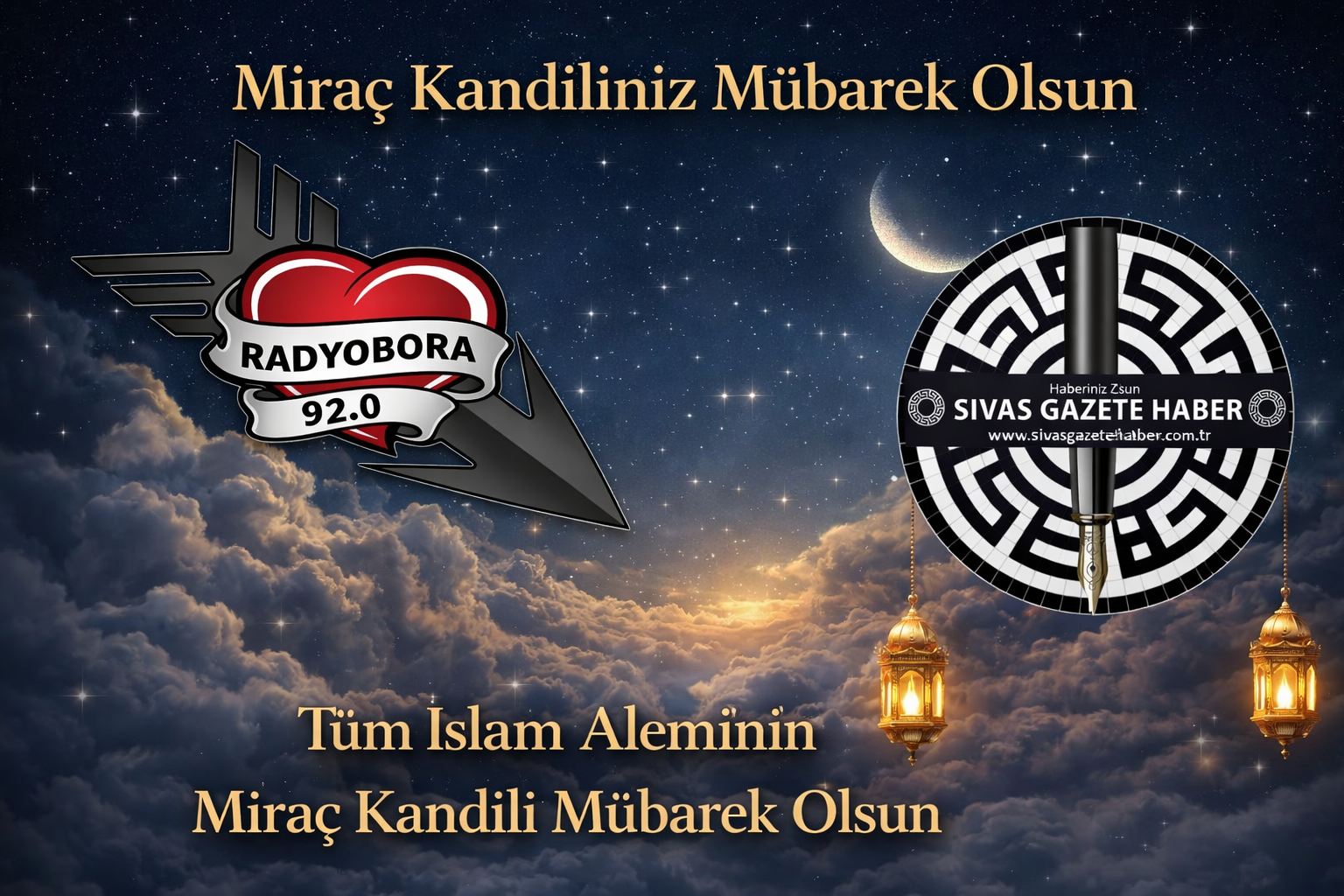 Miraç kandili kutlaması 2026 sivasgazetehaber radyobora