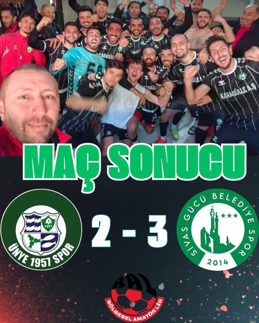 Sivas Gücü Belediyespor 3 Ünyespor 2 sivasgazetehaber radyobora