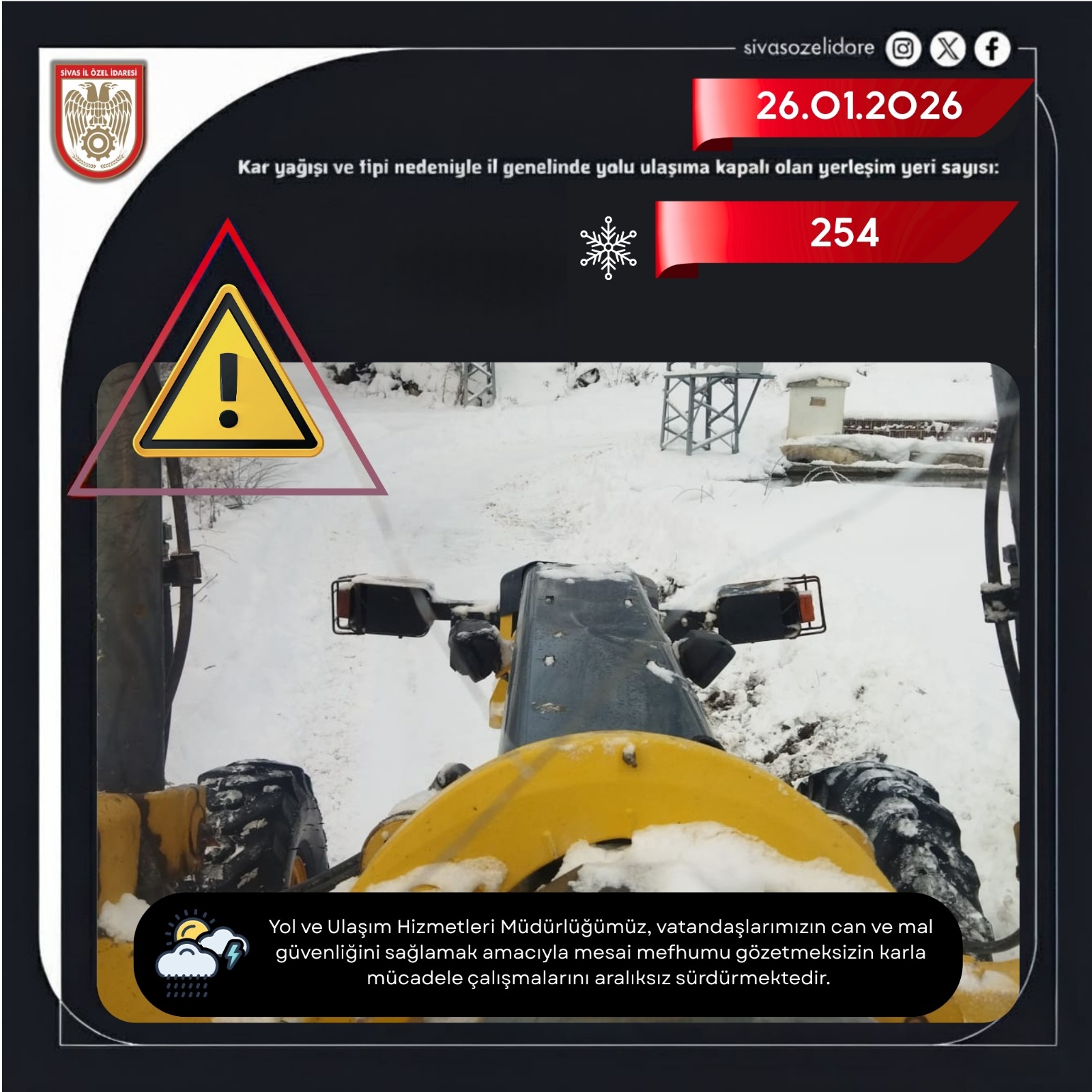 Sivas'ta Karla Mücadele sivasgazetehaber radyobora