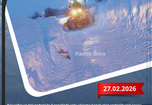 27.02.2026 tarihi  Sivas'ta Karla Mücadele radyobora
