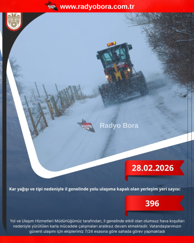 28.02.2026 Sivas'ta  Karla Mücadele radyobora