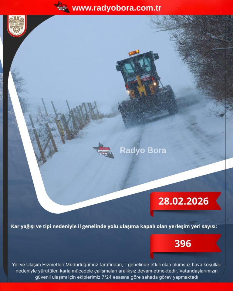 28.02.2026 Sivas'ta  Karla Mücadele radyobora