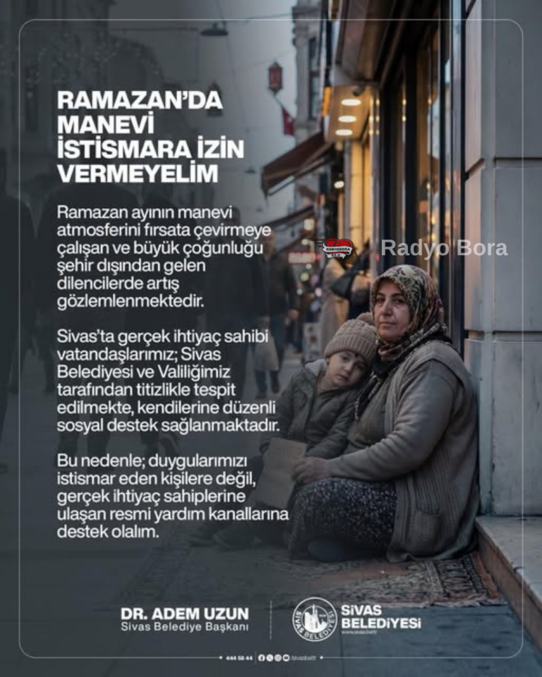 Ramazanda manevi istismara izin vermeyelim…radyobora