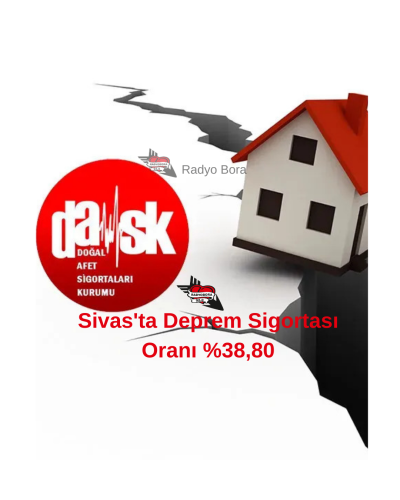 Sivas'ta Deprem Sigortası Oranı %38,80 radyobora