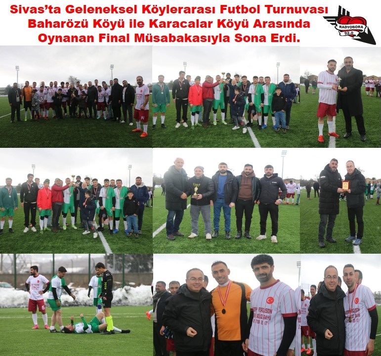 Sivas’ta Geleneksel Köylerarası Futbol Turnuvası Baharözü Köyü ile Karacalar Köyü Arasında Oynanan Final Müsabakasıyla Sona Erdi. radyobora