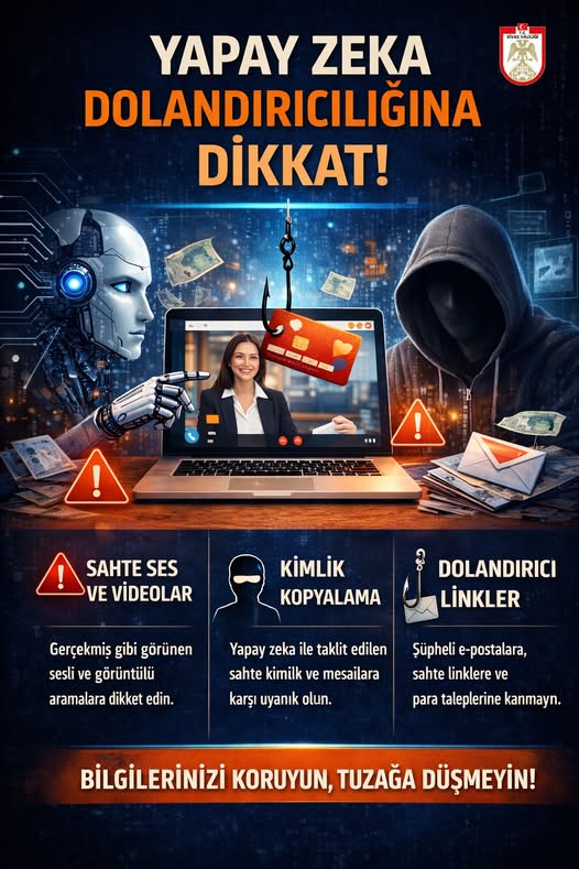 Yapay Zeka Dolandırıcılığına Dikkat sivasgazetehaber radyobora