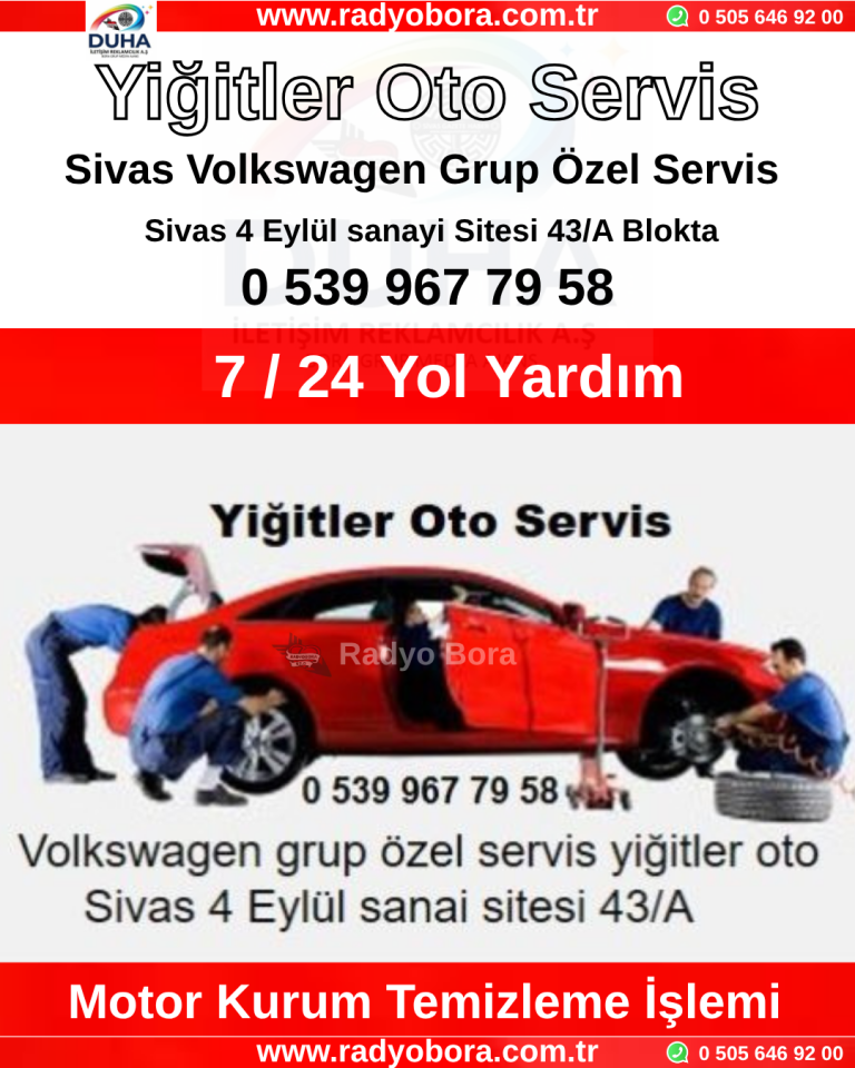yiğitler oto servis motor kurum temizliği Radyo Bora