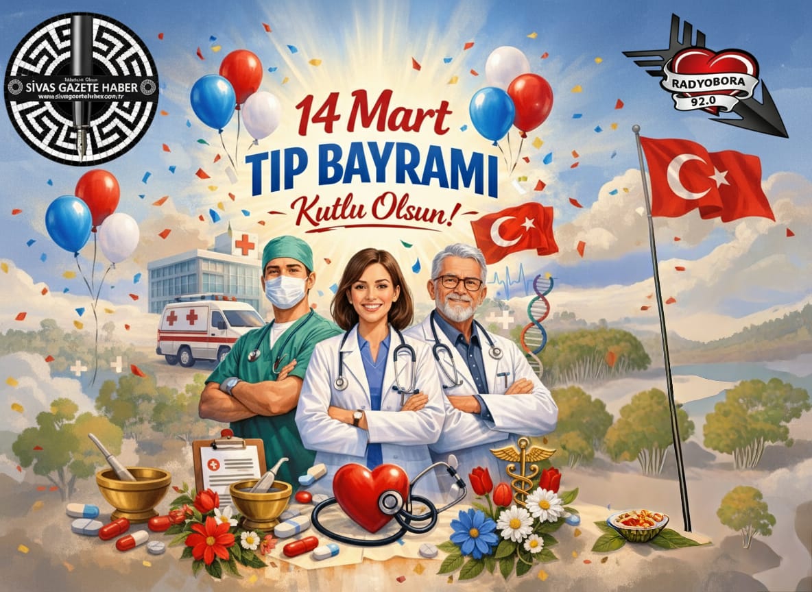 14 mart tıp bayramı sivas gazete haber radyo bora