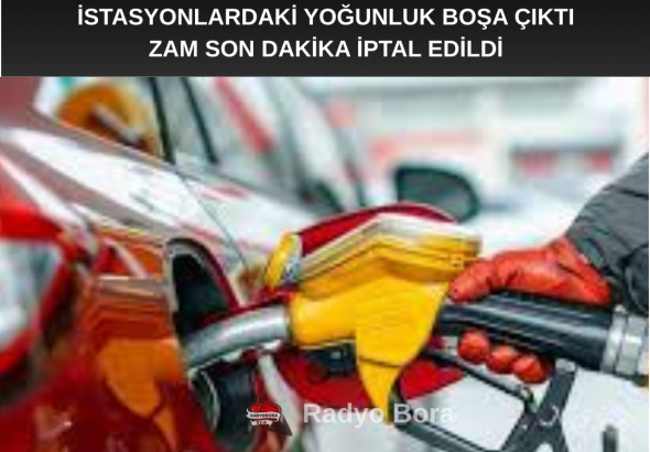 Akaryakıt’a Son Zam İptal Edildi radyobora