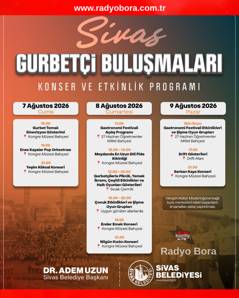 Gurbet ile sılanın en güzel buluşması Sivas’ta yaşanacak radyo bora