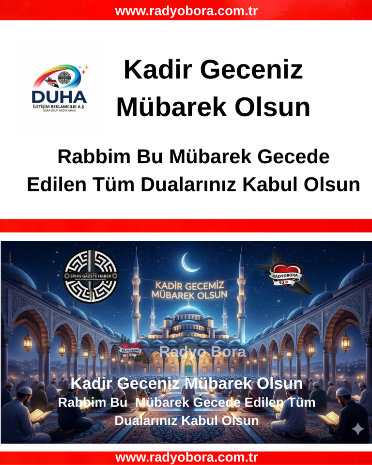 Kadir Geceniz Mübarek Olsun radyo bora
