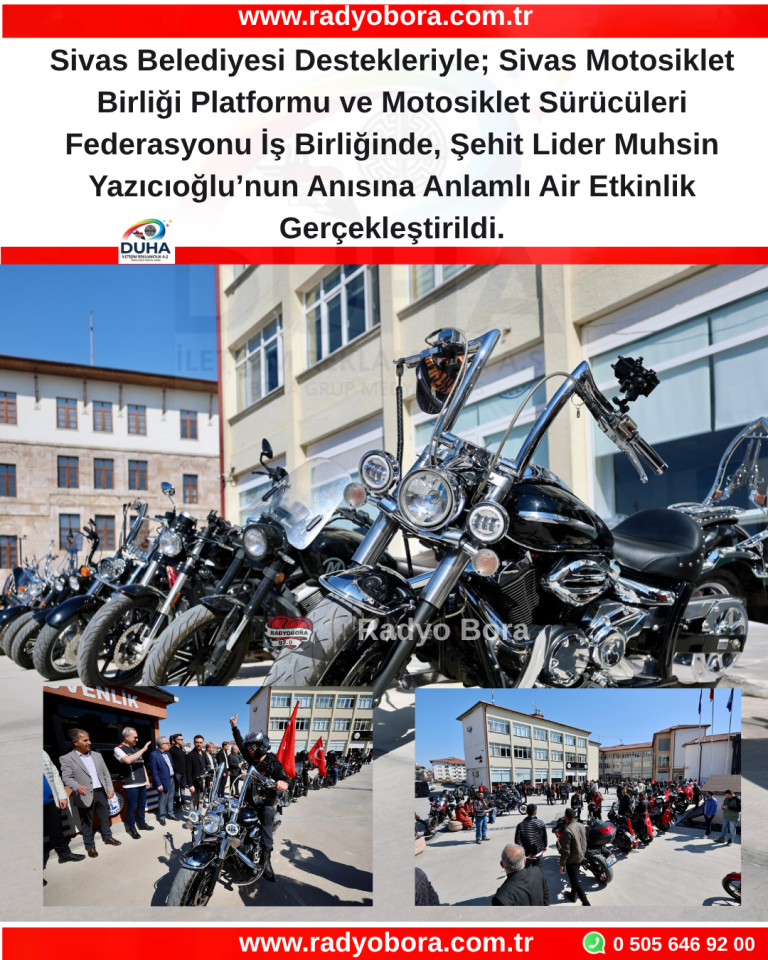 Muhsin Yazıcıoğlu’nun Anısına Anlamlı Bir Etkinlik Gerçekleştirildi. RADYO BORA