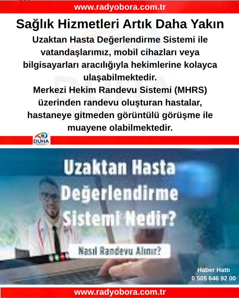 Sağlık Hizmetleri Artık Daha Yakın RADYO BORA