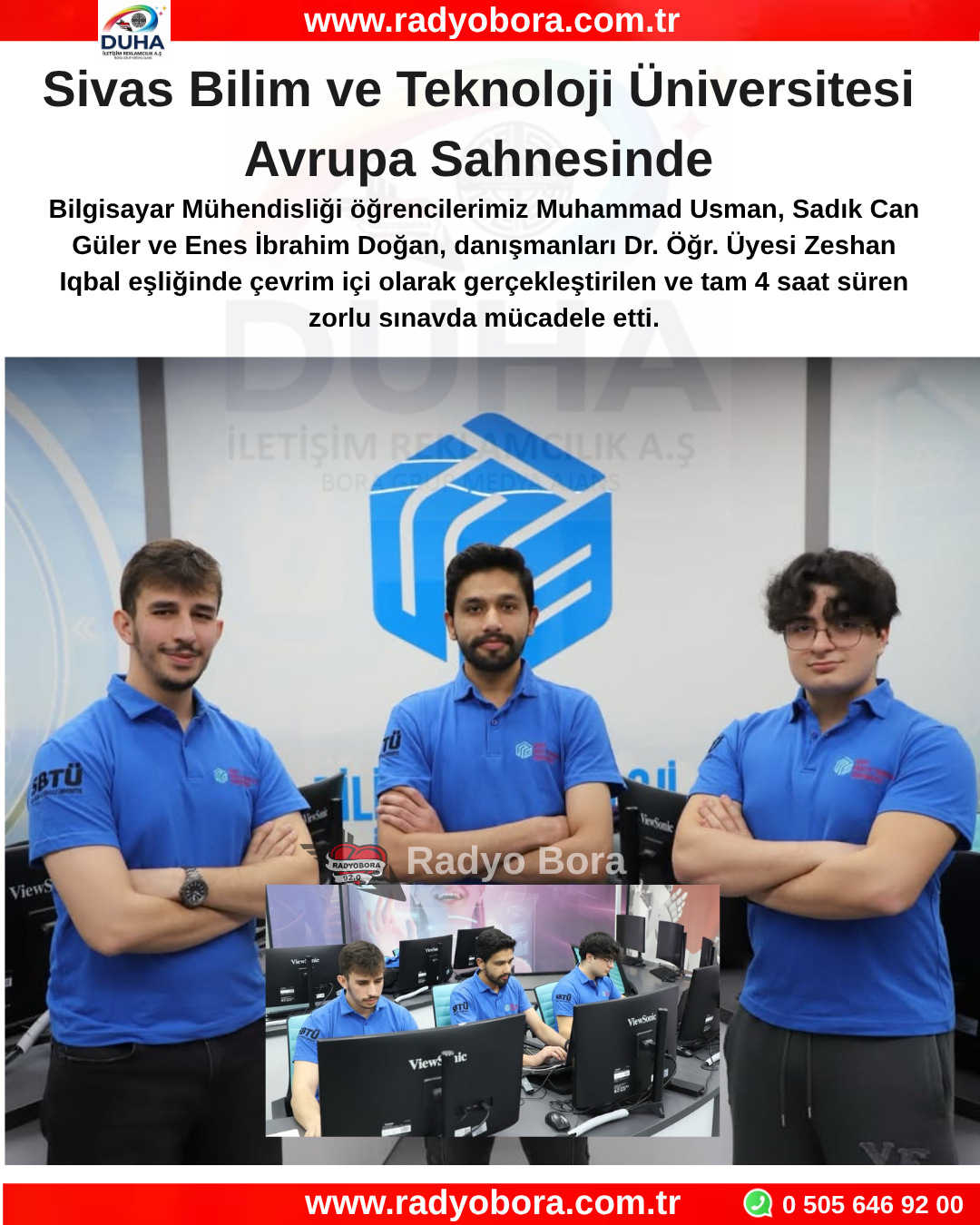 Sivas Bilim ve Teknoloji Üniversitesi  Avrupa Sahnesinde radyo bora