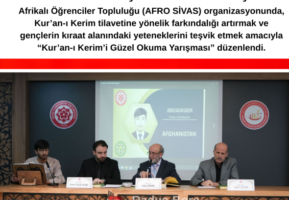 Sivas Cumhuriyet Üniversitesinde Öğrenciler Kur’an-ı Kerim’i Güzel Okuma Yarışmasında Buluştu radyobora