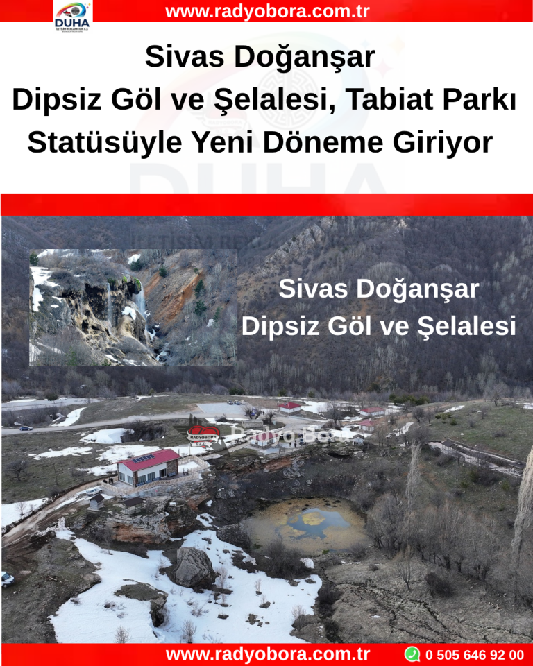 Sivas Doğanşar Dipsiz Göl ve Şelalesi, Tabiat Parkı Statüsüyle Yeni Döneme Giriyor RADYOBORA