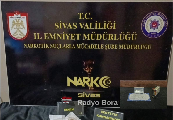 Sivas Narkotik Şube Tarafından 6 Şahış Yakalandı radyo bora