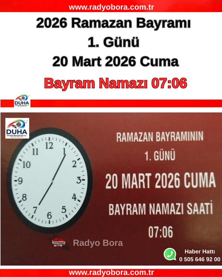 Sivas'ta 2026 Ramazan Bayramı Namazı Vakti radyobora