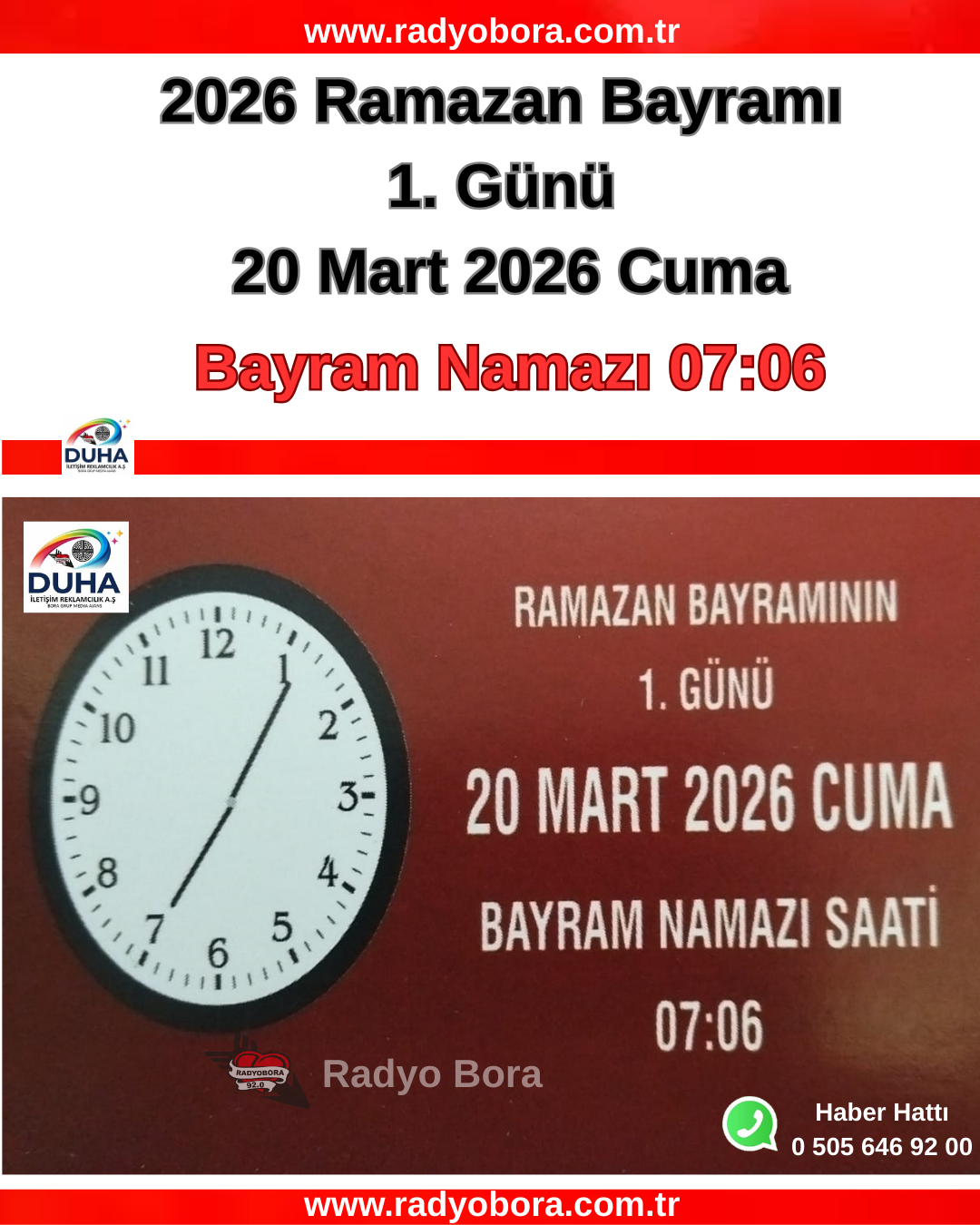 Sivas'ta 2026 Ramazan Bayramı Namazı Vakti radyobora