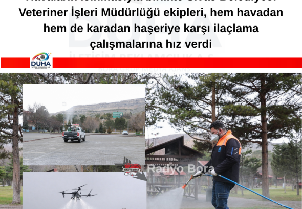 Sivas’ta Haşereyle Mücadele Dönemi Başladı radyo bora