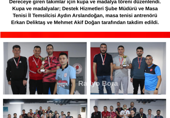 Sivas’ta Masa Tenisi müsabakaları Sona Erdi radyo bora