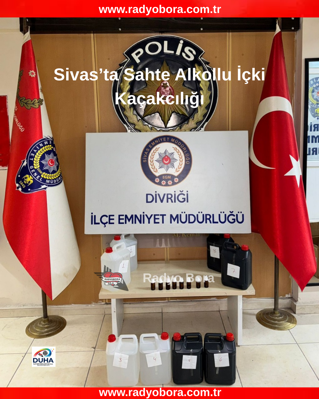Sivas’ta Sahte Alkollu İçki Kaçakcılığı radyo bora