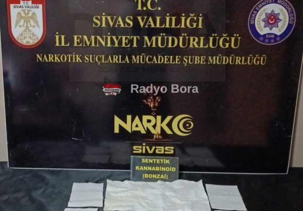 Sivas’ta Sentetik Kannabinoid Maddesi Ele Geçirildi. radyo bora