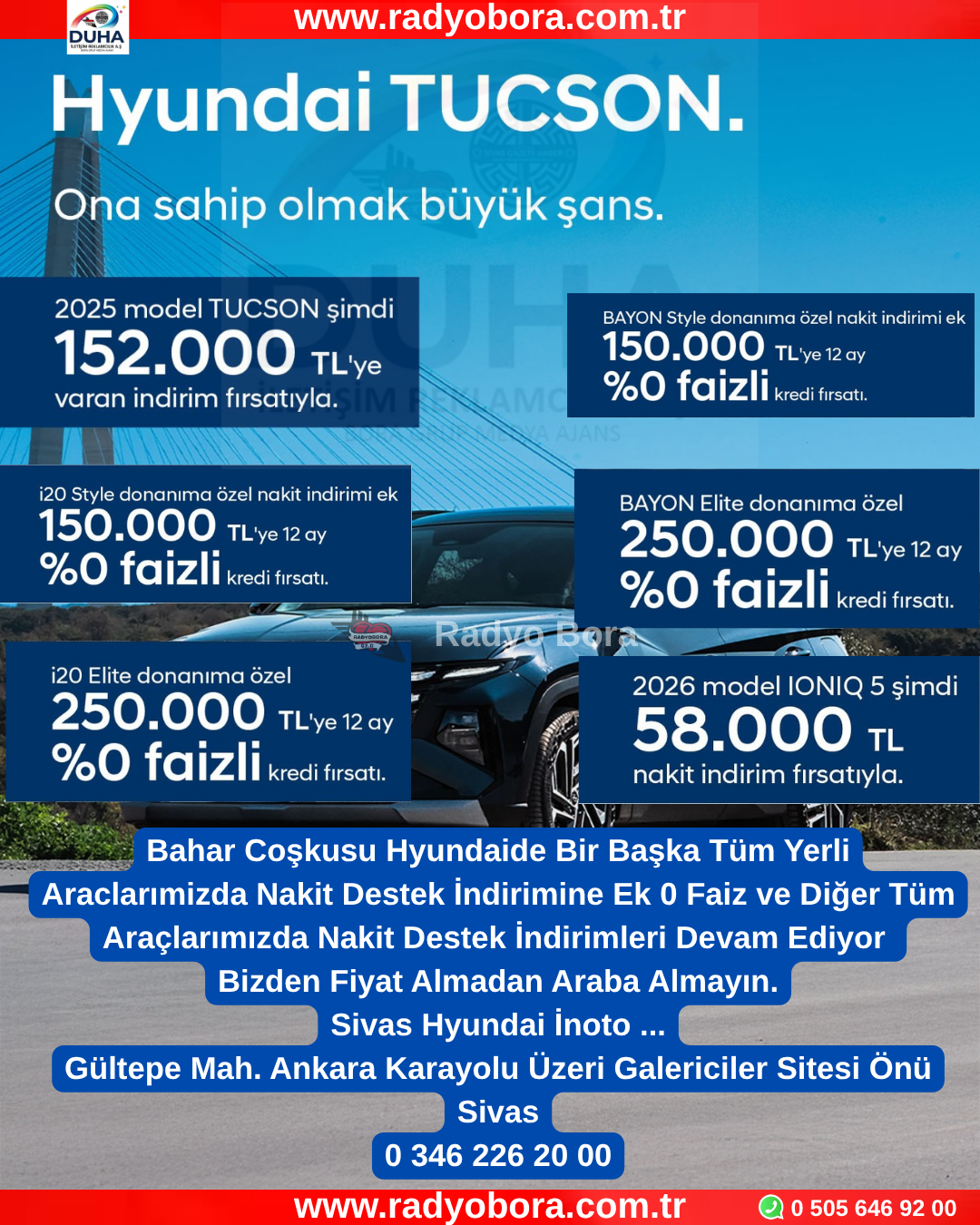 hyundai nisan 2026 radyobora