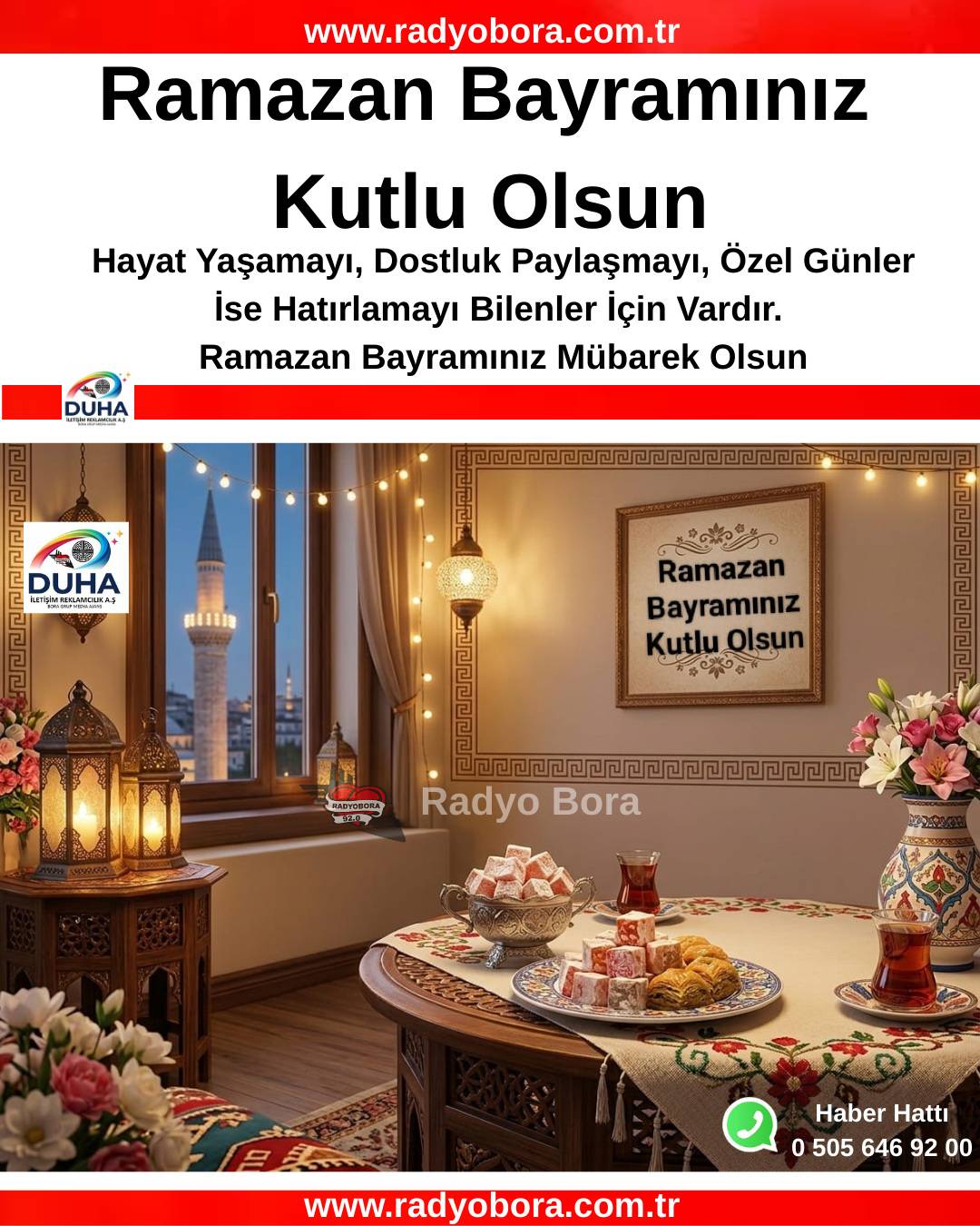 ramazan bayramı kutlaması  radyo bora