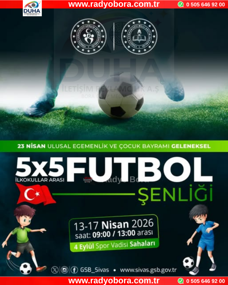 23 nisan geleneksel futbol şenliği Radyo Bora