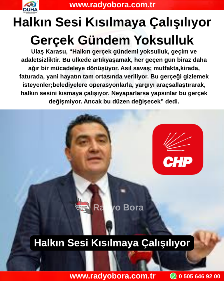 Halkın Sesi Kısılmaya Çalışılıyor Gerçek Gündem Yoksulluk radyobora ulaş karasu